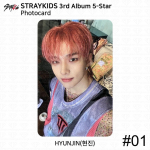 Stray Kids 3. albumi 5-t&auml;rni ametlik fotokaart, standardver Digipack Ver KPOP Hyunjin - #1