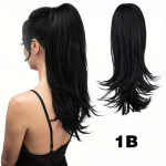 MISS WIG S&uuml;nteetiline Long Wave Claw Ponytail Clip In Juuksepikendused Poni Saba Juuste Juuste Naistele Juuste Aksessuaarid Juuksed 35cm