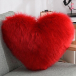 Padjad s&uuml;damekujulised pikad pl&uuml;&uuml;sised kohevad pulstunud padjakatted 40x50cm diivanipadjad dekoratiivsed padjakatted padjap&uuml;&uuml;r valge cushion cover40x50cm punane