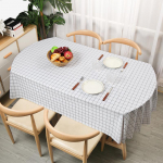 Ovaalne laudlina Veekindel &otilde;likindel PVC lauakate Dekoratiivne s&ouml;&ouml;gilaud Kohvik Pulmakaunistus Kena lauakate 90x150cm 1pcs