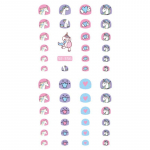 Uued lasteprintsessi multifilmid k&uuml;&uuml;nekleebised litrid s&auml;delevad v&auml;rvilised lilled meisterdamise kleebis laste m&auml;nguasi Kawaii lastele, t&uuml;drukutele kaunistused