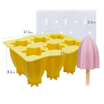 Popsicles vormid, 6 t&uuml;kki silikoonist paprika valmistamise vormid, toidukvaliteediga j&auml;&auml;vormid One Size