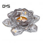 Hiina l&auml;bipaistev lootose k&uuml;&uuml;nlahoidja Kunstkristallidest lilledega koonussammas teek&uuml;&uuml;nla k&uuml;&uuml;nlahoidja k&uuml;&uuml;nlajalg pulmapeolaua keskosa puhas