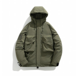 Uus talvine soe jope Sport v&auml;litingimustes sprinter jope Tuulejope vahetusjoped Meeste naiste kapuutsiga jope Meeste lahtised lukuga mantlid ronimisriided M must