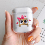 Armas &ouml;&ouml;kulli pehme kaitsekattega l&auml;bipaistev karp Apple Airpodsi 1 2 3 Pro Cartoon AirPodsi &uuml;mbrisele Airpods 1 2