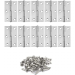 10 tk roostevabast terasest kokkupandavaid hingesid 2 tolli/2,5 tolli/3 tolli/4 tolli Ukse- ja akna hinged, komplektis 60 kruvi 2 inch h&otilde;be