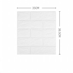 20 tk DIY 3D lihtsa telliskivimustriga seinakleebised, paksendatud, helikindel, veekindel, niiskuskindel 20pcs