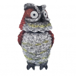 &Ouml;&ouml;kulli kuju, &ouml;&ouml;valgus, elutruu &ouml;&ouml;kulli aiakuju p&auml;ikeseenergial t&ouml;&ouml;tavate helendavate silmadega vaigust &ouml;&ouml;kulli skulptuuri kaunistus veranda sise&otilde;ue murule