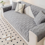 &Uuml;hev&auml;rviline diivanikate žakaarmustriline L-kujuline tolmukindel diivanipadjariie libisemiskindel pehme pl&uuml;&uuml;sist istmekaitse kodu elutoa sisustus 30x50cm pillowcase sinine