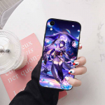 Genshin Impact telefoni&uuml;mbris iPhone 6 6s 7 8 11 12 13 14 15 XS Pro Max XR X SE Samsung S20 S21 S22 S23 S24 FE Ultra S8 S9 S10 Plus Lite S21S S10E iPhone 14 Pro tumesinine