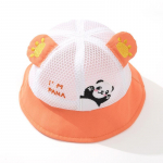 P&auml;ikesek&uuml;bar beebidele Poiss T&uuml;druk P&auml;ikesekaitse &auml;mbrik&uuml;bar Panda Print V&otilde;rk hingav P&auml;ikesem&uuml;ts Suvepuuvillane Lastele UV Anti-UV oranž