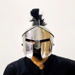 300 Spartan Helmet Silver Edition, keskaegne teraskiiver sisemise voodriga, parim kingitus talle