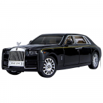 1/24 Rolls Royce Phantom Sulamist Luksusauto Mudel Diecast Metallist M&auml;ngus&otilde;idukid Autokujundus Simulatsioon Heli Valgus Kollektsioon Laste Kingitused must