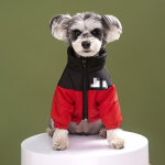 Lemmiklooma puuvillased riided tuule- ja vihmakindlad koerte riided keskmise ja suure koera talve soe jope S must