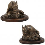 Bull Terrier, Bully IV - dog statue, figurine for office, trophy for dog show by Art-Dog brand