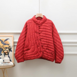 Naiste talvine vabaaja naiste lahtine massiivne valge pardi sulemantel Kerge puhv Parka v&auml;lir&otilde;ivad naiste p&uuml;stkraega &uuml;herealine mantel XS