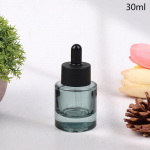 30/50/100 ml tilguti pudelid klaasist t&uuml;hjad eeterlikud &otilde;lid aroomiteraapia pudelid musta korgiga tumerohelised pipetid pudelid uuesti t&auml;idetavad