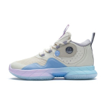 Li Ning Youth Keskmise s&auml;&auml;rega korvpallijalatsid Laste tossud P&auml;rlvalge Sinine YKBS040-1 42