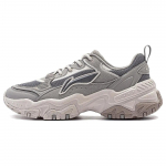 Li Ning Pruun Suhkur Pehme P&otilde;rke Summutus Kulumiskindel Retro Paks Tald K&otilde;rgust Lisavad Madala &Uuml;laosaga Vabaaja Jalatsid Meeste Vabaaja Jalatsid AGCT423-4 43⅔