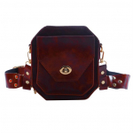 Naiste pol&uuml;uretaanist v&ouml;&ouml;kott V&auml;ike ruudukujuline puusakott Risti mitmeotstarbeline v&auml;listingimustes kasutatav telefonikott None must