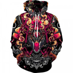 Uus Vikings Warrior kapuutsiga dressipluus, 3D digitaalprinteriga meeste Street Tide pullover kapuuts S