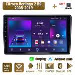 Android Carplay autoraadio Citroen Berlingo 2 B9 2008-2019 multimeediapleieri ja peakomplekti stereo, GPS-navigatsiooniga, Bluetooth, WIFI, 4+64GB 4+64GB