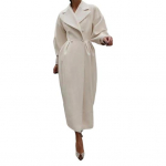 Naiste Villane jope Ujutatav krae &uuml;hev&auml;rviline kaherealine mantel Retro kuninglikus stiilis termiline pikad laternad varrukad Pendelr&auml;nne Tutvumisleht Kevad S kaamel