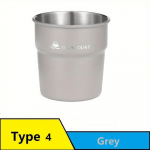 10,14 untsi roostevabast terasest virnastatav suure mahutavuse ja kaasaskantava disainiga matkatass valge