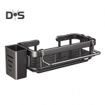 K&ouml;&ouml;givalamu riiulite korraldaja koos s&ouml;&ouml;gipulgahoidjaga, tugev kandev&otilde;imega, kergesti paigaldatav, stantsivaba k&ouml;&ouml;giriiul, seinahoidik tumehall v&auml;rv