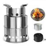 Puidust gaasistaja roostevabast terasest pliit v&auml;lik&auml;mpingu pikniku k&ouml;&ouml;gitarbed Wood-burning stove