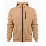 Suur meeste kapuutsiga dressipluus sportliku stiiliga ning mitme lukuga ja taskuga Kapuutsiga dressipluusid ja dressipluusid (meeste omad) XXXL khaki
