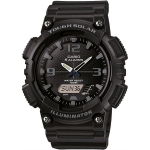 Casio AQ-S810W-1A2VDF vastupidav p&auml;ikeseenergia analoog-digitaalne mustast vaigust meeste k&auml;ekell