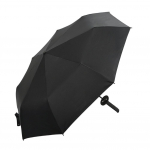 V&auml;listingimustes kasutatav automaatne kolmekordne samurai kaheksaluuline noaga vihmavari, must h&otilde;bedane metallist k&auml;epidemega p&auml;ikesekaitsekreem ultraviolettkiirguse vastane vihmavari must