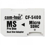 Com-four&reg; Adaptateur Double Micro SDHC vers MS Pro Duo Carte m&eacute;moire microSD &agrave; Memory Stick pour Appareil Photo Sony PSP T&eacute;l&eacute;phone