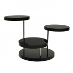 &Uuml;mmargune ehtevitriin, mitmekihiline vitriin 3 Layer Black