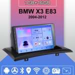 Android Carplay autoraadio BMW X3 E83 2004-2012 multimeediumipleieri peakomplekti stereo GPS-navigatsioon BT WIFI 2+32GB 1+16GB