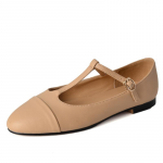 Mood Naiste Lamedad Mary Janes Kingad Mood Mugavad Nahast Loafer Flats Must Punased Naiste tantsukingad vabaajajalatsid Suured 34 aprikoosi