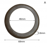1 tk Kompressor Kummist kolvir&otilde;ngas &Otilde;hupump Kolb L&ouml;&ouml;givastane Kolb &Otilde;livaba 48*68*0.8mm