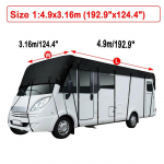 Universaalne haagissuvila RV katusekate 210D kaasaskantav presendist vastupidav matkaauto vastupidav v&auml;listingimustes reisimine 5*3/6.5*3/7.5*3/8.5*3