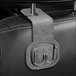 Universaalsed Kokkupandavad Autokonksud 2 &uuml;hes Pehme Nahast Autoistme Seljatoe Konks 20KG Suure Kandev&otilde;imega Sulamist Konks Auto Interj&ouml;&ouml;ri Konksud hall v&auml;rv