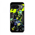 Coque - MANIACASE - Google Pixel 9 - Silicone - Noir - Valentino Rossi Logo Motogp