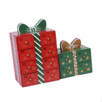 Christmas Wooden Advent Calendar to Fill Gift Reusable Farmhouse Home Decor Wood