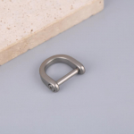 Titaanist D-r&otilde;ngast v&otilde;tmehoidja U-kujuline v&otilde;tmehoidja hobuseraua klamber autole Diy nahast v&otilde;tmehoidja v&otilde;tmehoidja Titanium steel 12mm