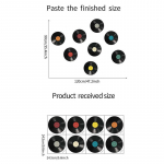 Klassikalise muusika plaatide seinakleebised kodukaunistuseks: Magamistuba, elutuba, veranda, &uuml;hiselamu 24.5*24.5cm*8pcs