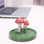 1 tk viirukip&otilde;leti keraamiline viirukipulk Creative Mushroom viirukipulk Mini viirukihoidja kontorisisustus