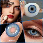 EYESHARE Colored Contact Lenses Brown Natural Contact Lenses Blue Fashion Beauty Lenses Green Eye Makeup Colored Soft Lenses 1 Pair/Year