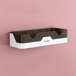 Vannitoa riiul &scaron;ampoonihoidik du&scaron;iriiulid seinakinnitus K&ouml;&ouml;k Hoiukorv Kosmeetikariiul Kodus Korraldaja Vannitarvikud pruun