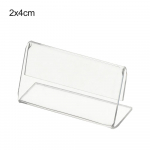 Mini l&auml;bipaistev akr&uuml;&uuml;lsildi n&auml;idikuhoidja L-kujuline hinnakaardi silt Jaekaupluse riiuli sildihoidja Supermarket Mall letipealne alus