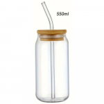 350 ml/550 ml klaastopsid bambusest kaane ja &otilde;lgedega 1 tk Mason Purgid kohvikruus &Otilde;llepurk, mis on kujundatud kokteiliviski piimamahla koola jaoks 350-550ML