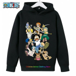 Anime Luffy kapuutsiga pusa lastele, One Piece dressipluus, mantel beebipoistele ja -t&uuml;drukutele, soe kampsun, s&uuml;gisriided 160